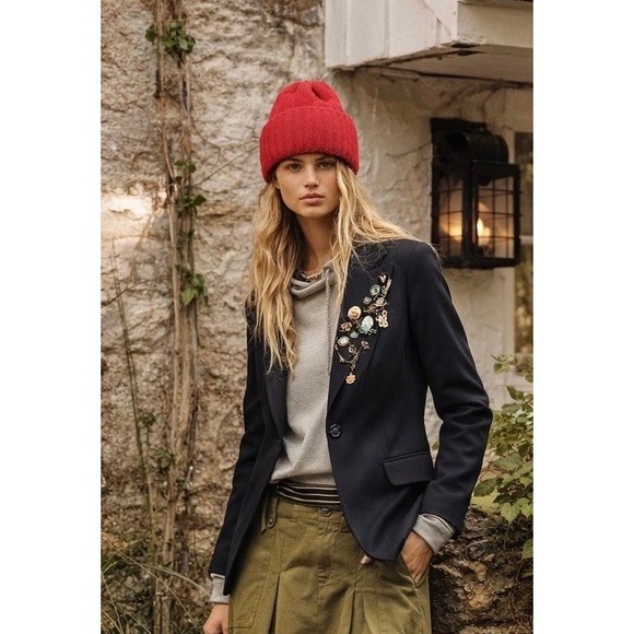 DIANA GALLESI Black Single Button Tailored Italian Blazer Women US 8 EU 44 - Picture 2 of 7